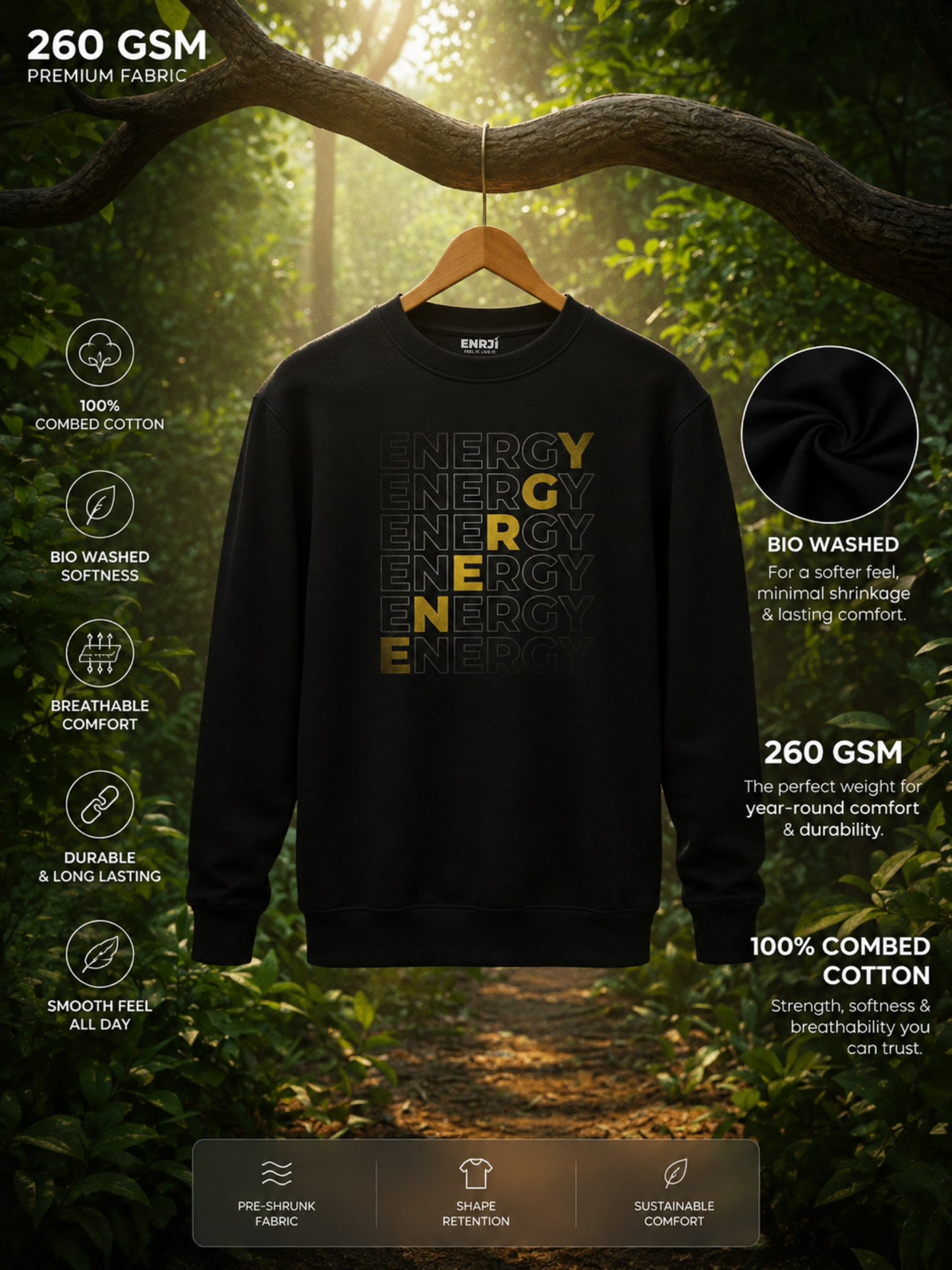 ENERGY STEP SWEATSHIRT