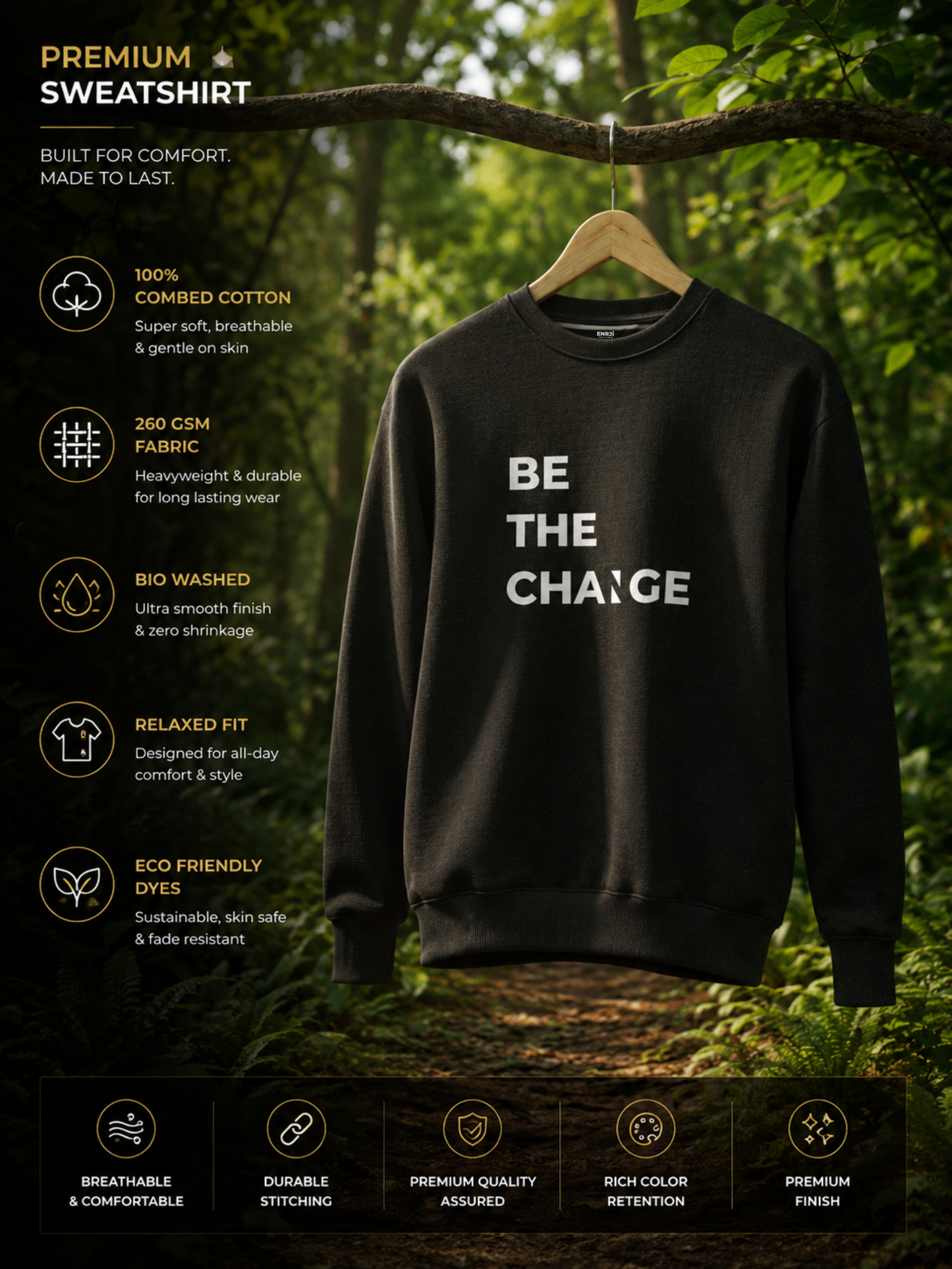 BE THE CHANGE SWEATSHIRT