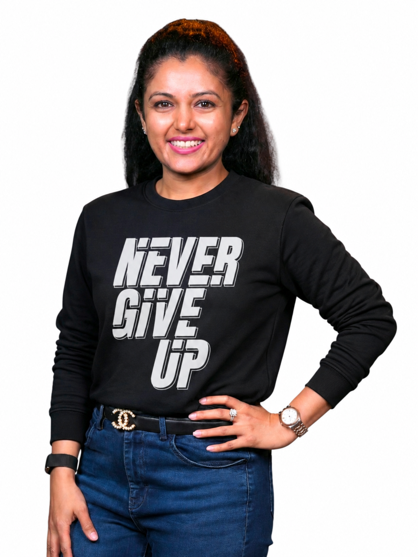 NEVER GIVE UP SWEATSHIRT