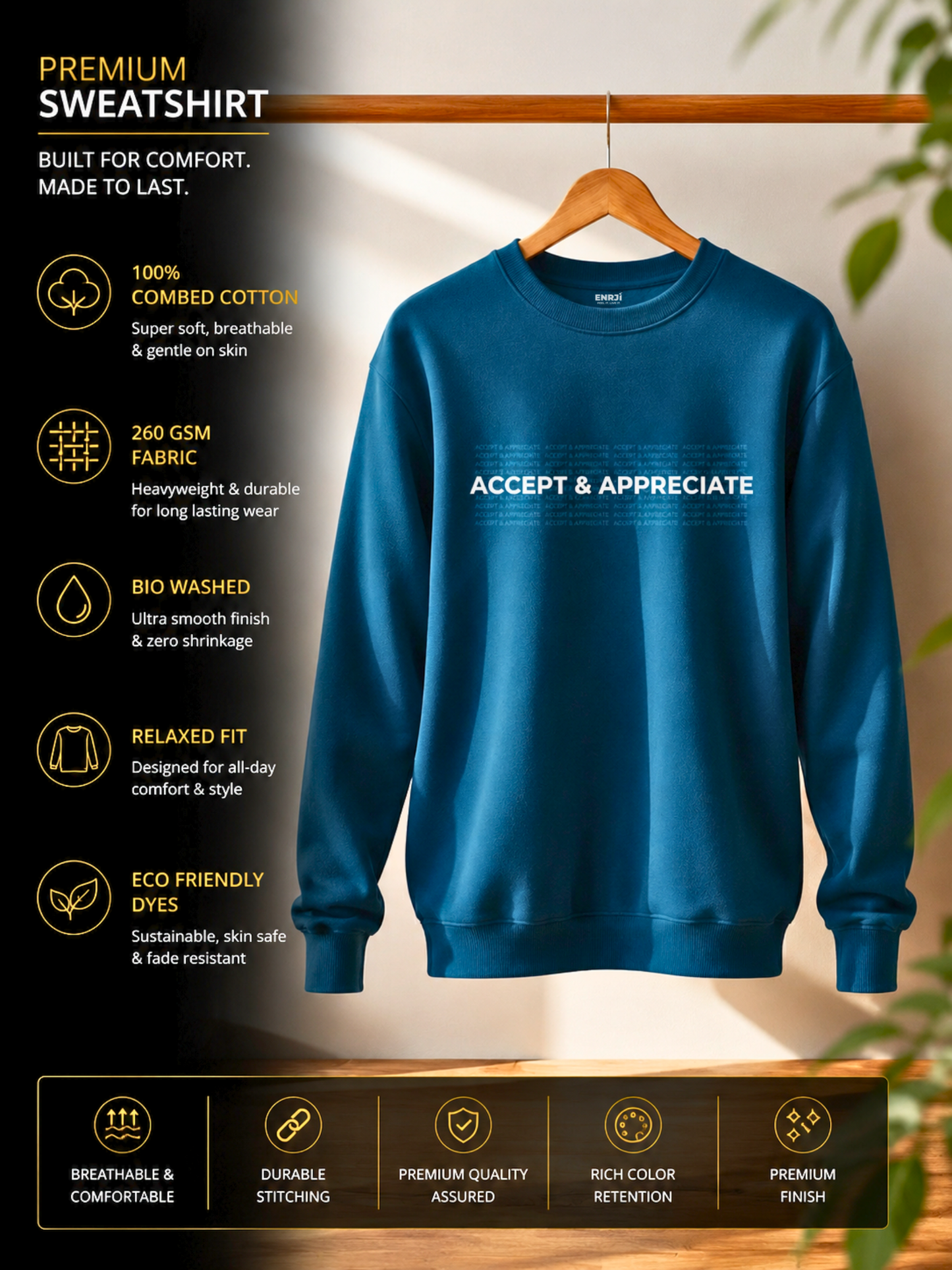ACCEPT & APPRECIATE SWEATSHIRT