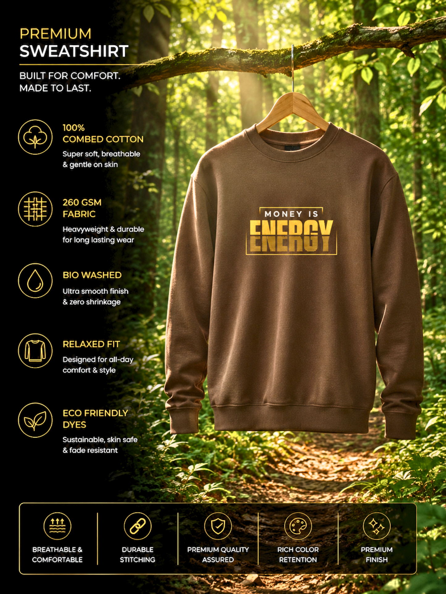 MONEY IS ENERGY SWEATSHIRT