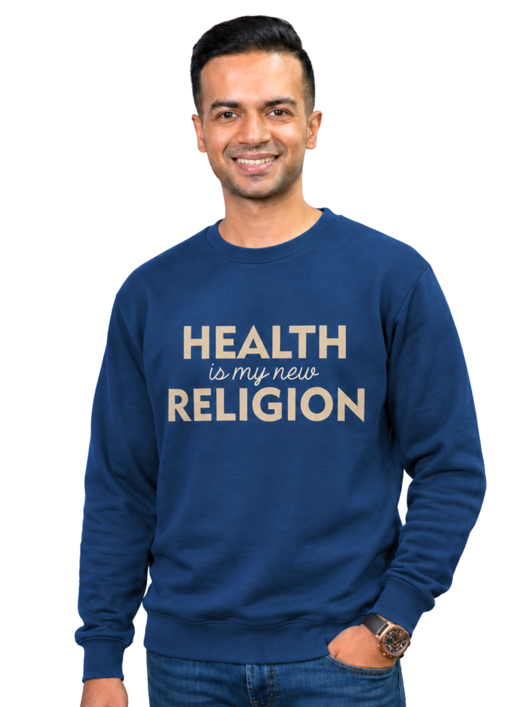 HEALTH IS MY NEW RELIGION SWEATSHIRT