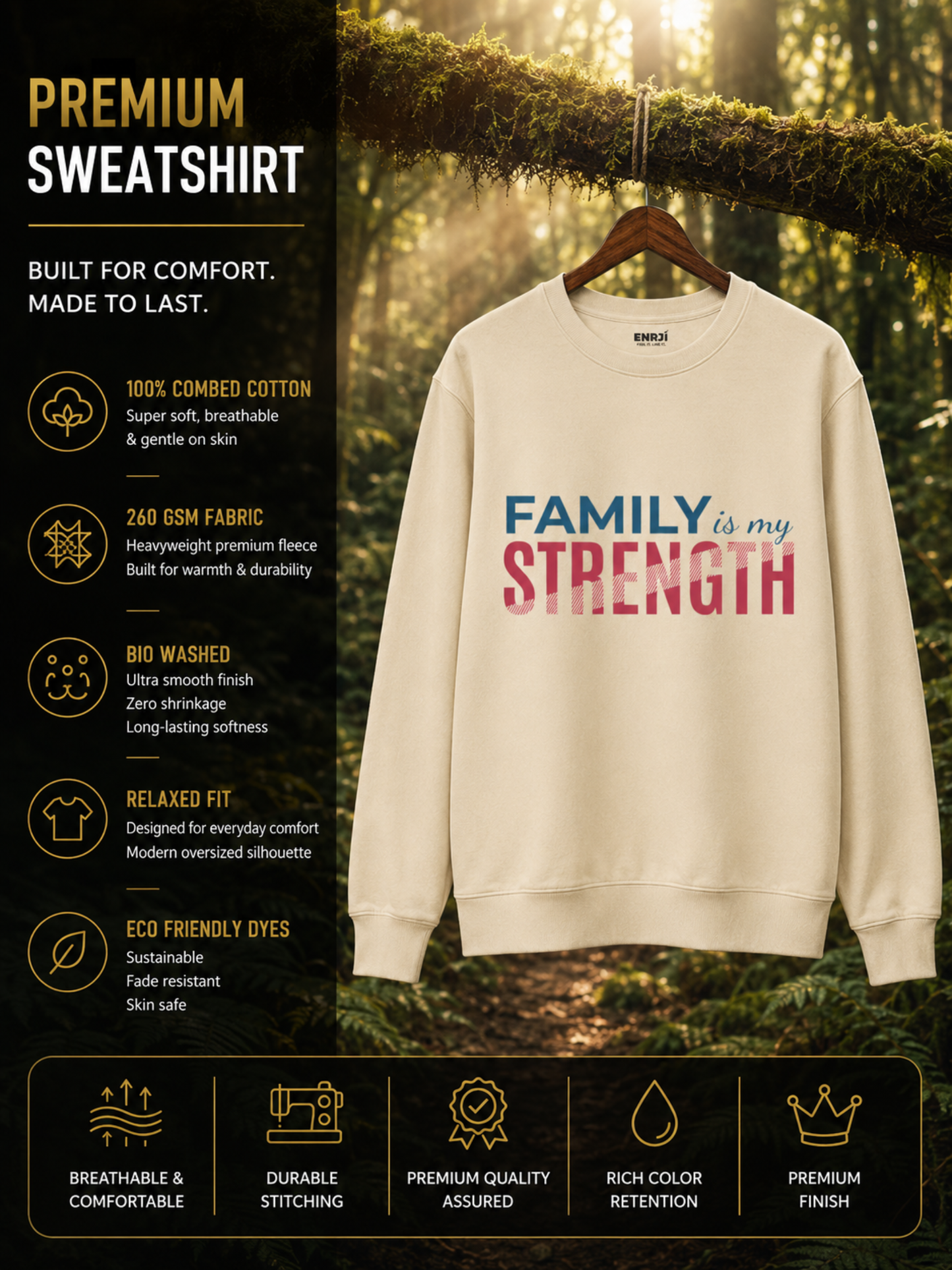 FAMILY IS MY STRENGTH SWEATSHIRT