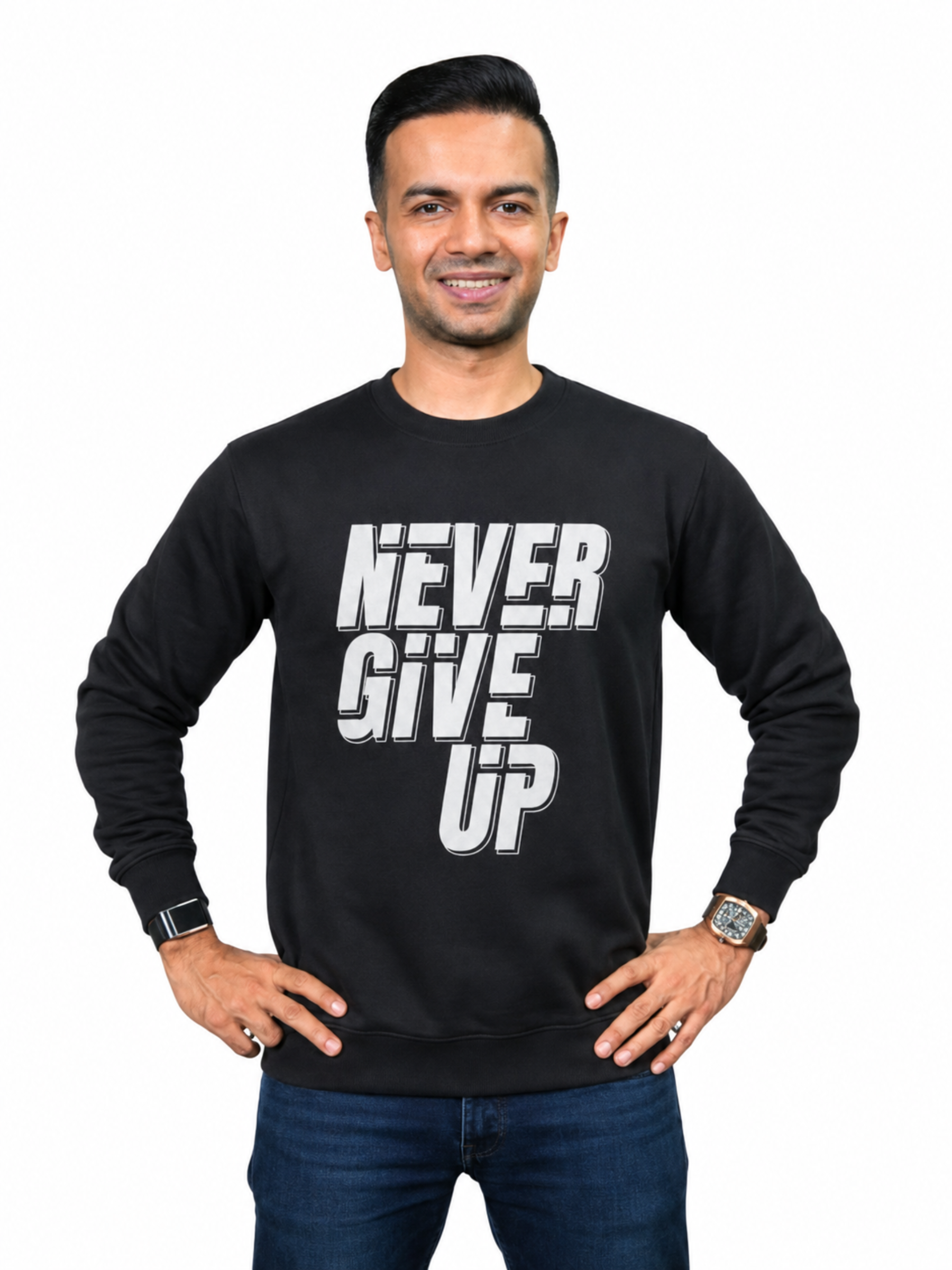 NEVER GIVE UP SWEATSHIRT