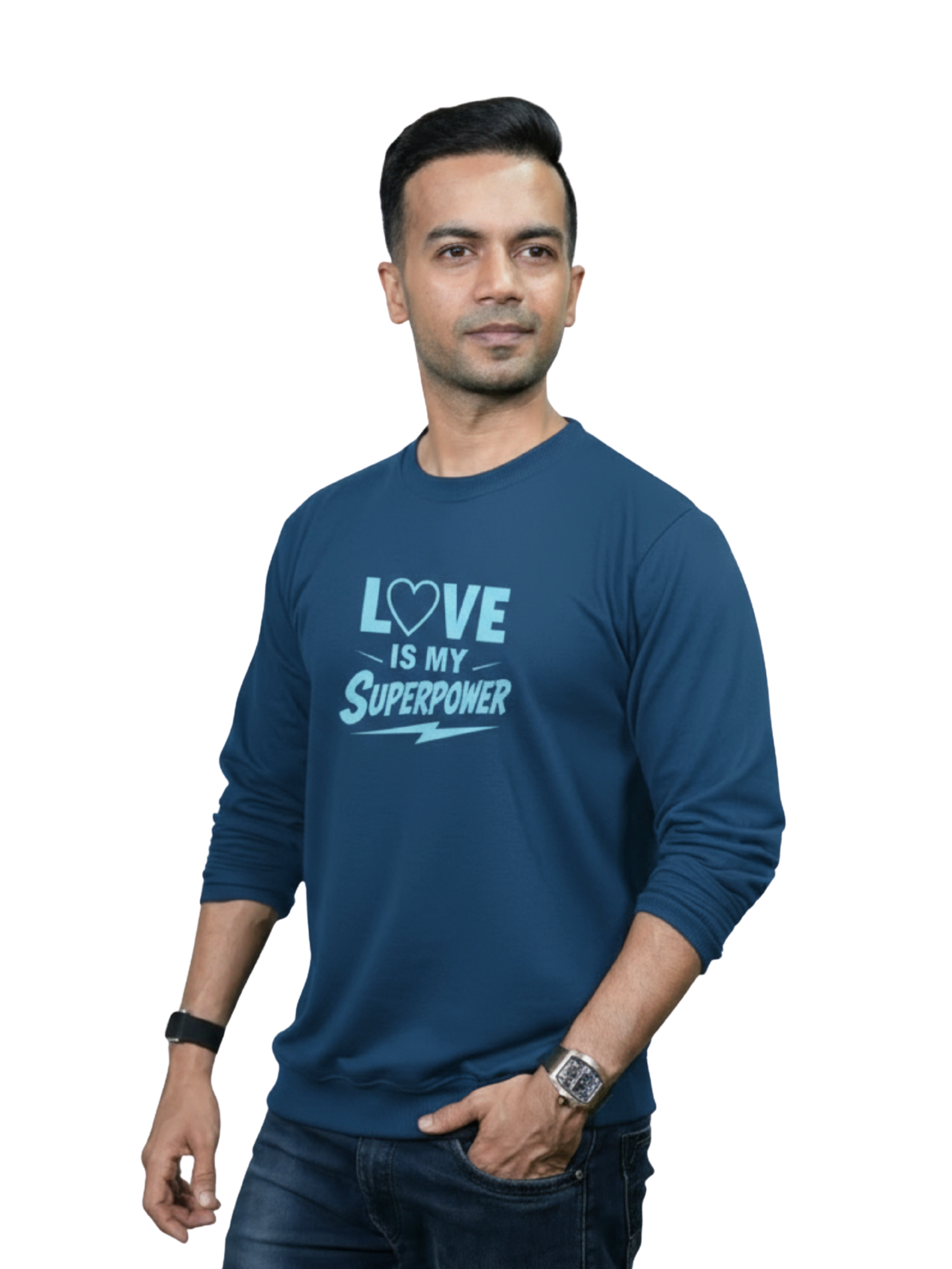 LOVE IS MY SUPERPOWER SWEATSHIRT